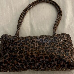 HOBO Paulina Leopard-Print Shoulder Bag - Brown/Black - Gorgeous!